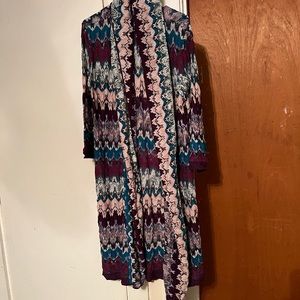 Missoni Long Open Front Sweater